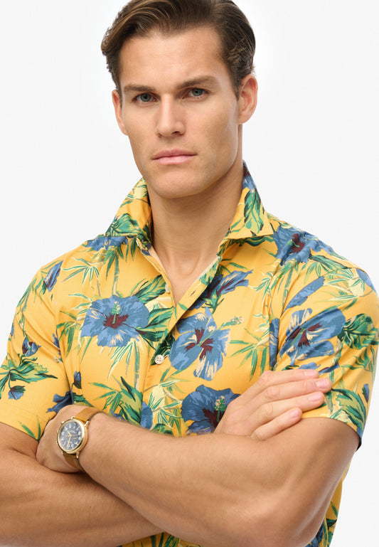 Hawaiian Print Shirt | Hawaiian Yellow