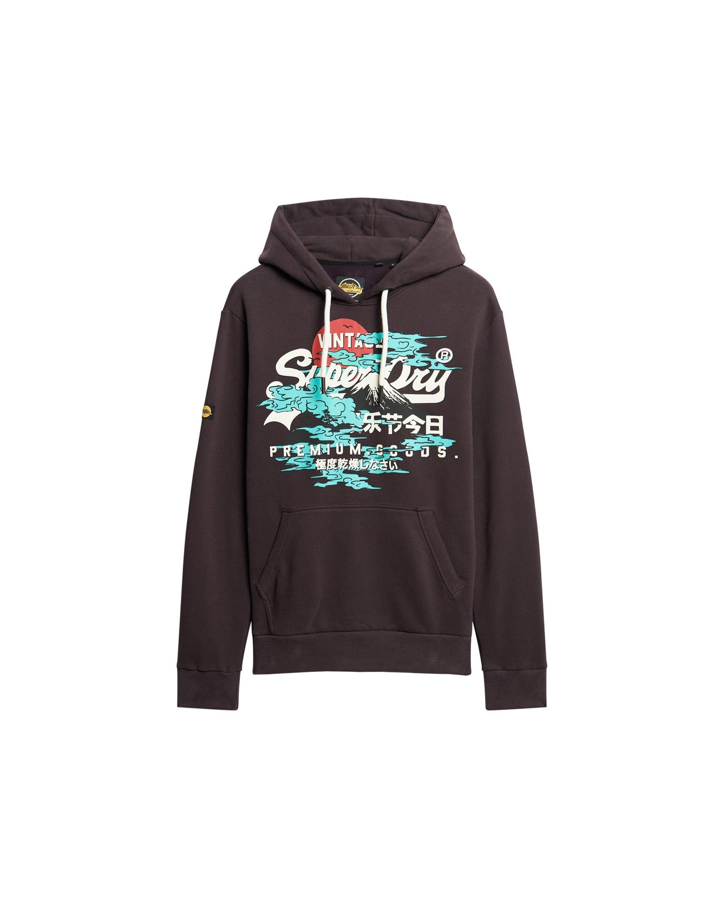 Japanese Vintage Logo Graphic Hoodie | Winter Berry