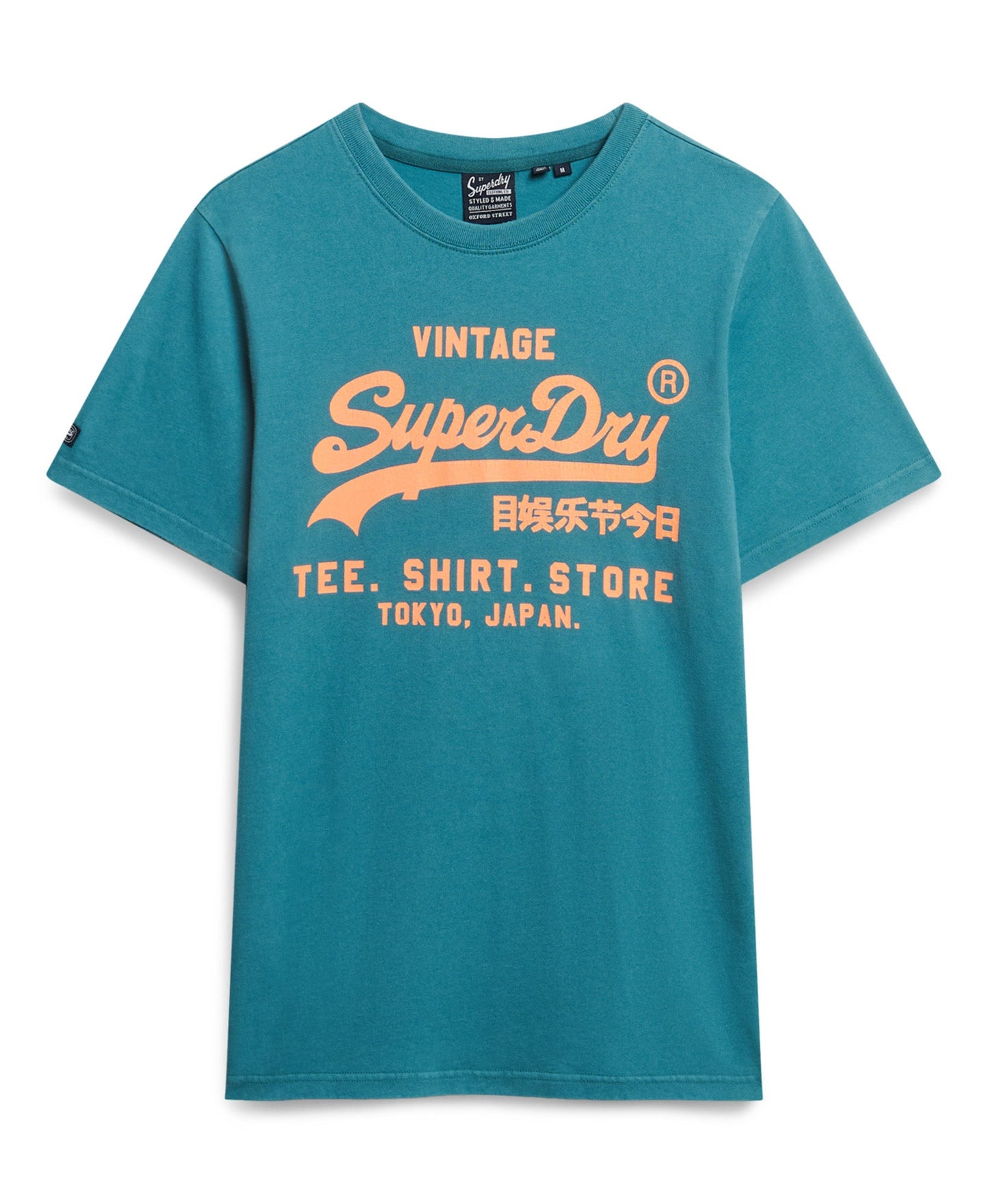 Neon Vintage Logo Graphic Tee | Hydro Dark Turquoise