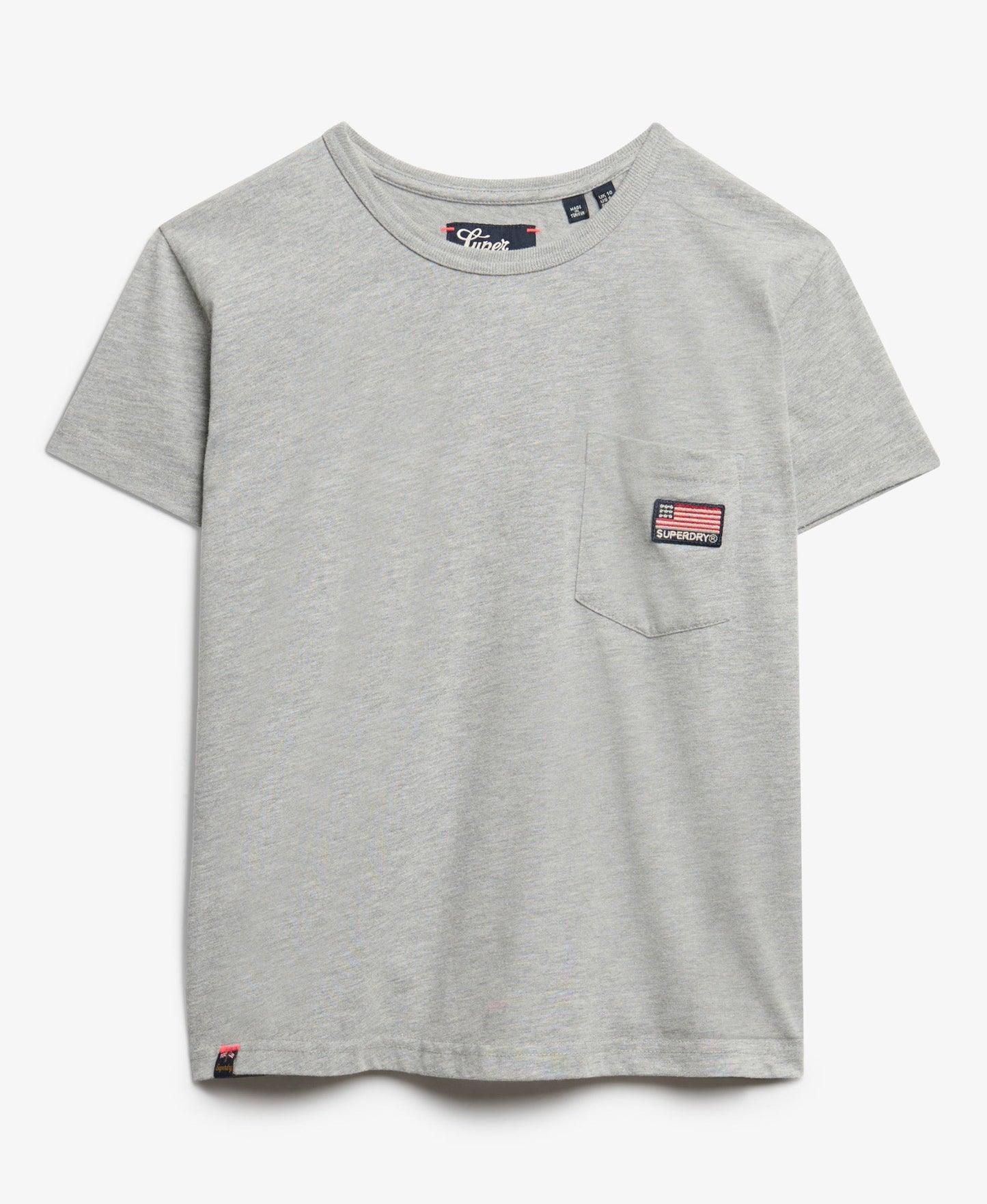 Athletic Essential Pocket Slim Fit Tee | Grey Marle