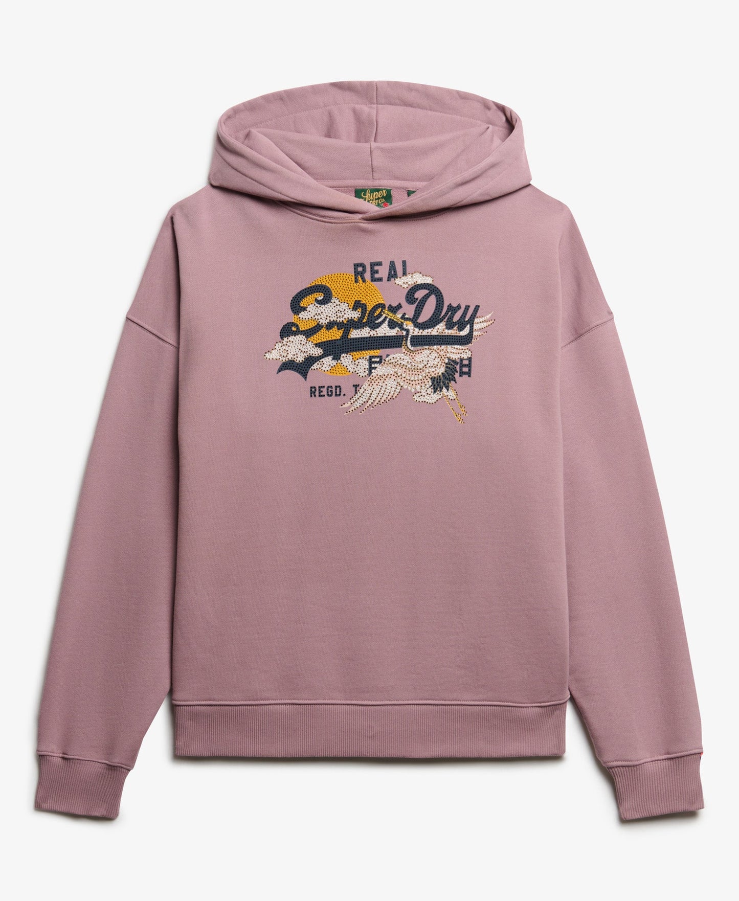 Vintage Logo Tokyo Relaxed Hoodie | Grape Shake Purple