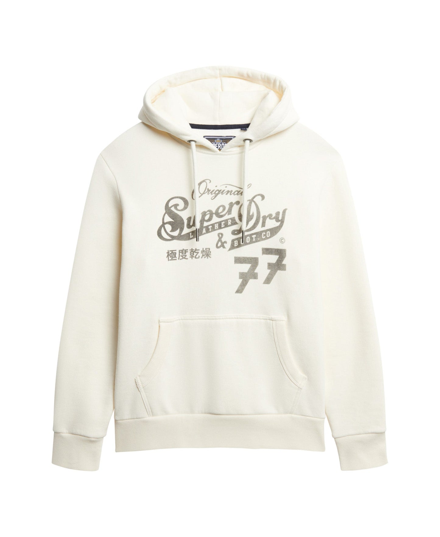 Leather & Boot Co Script Hoodie | Cream