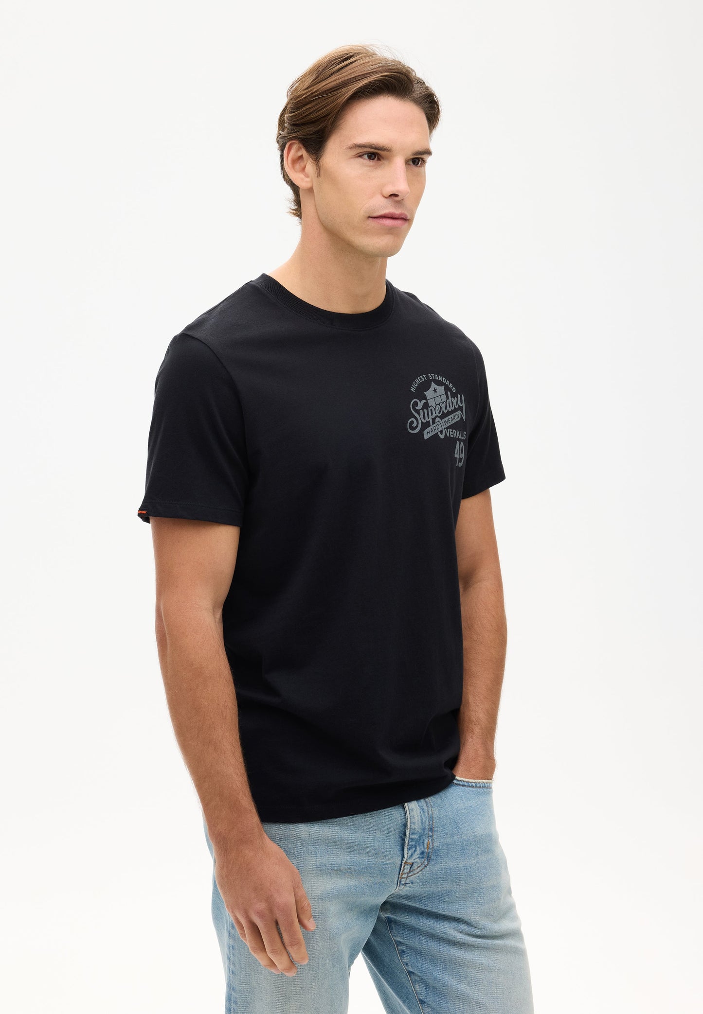Vintage Workwear Graphic Tee | Black