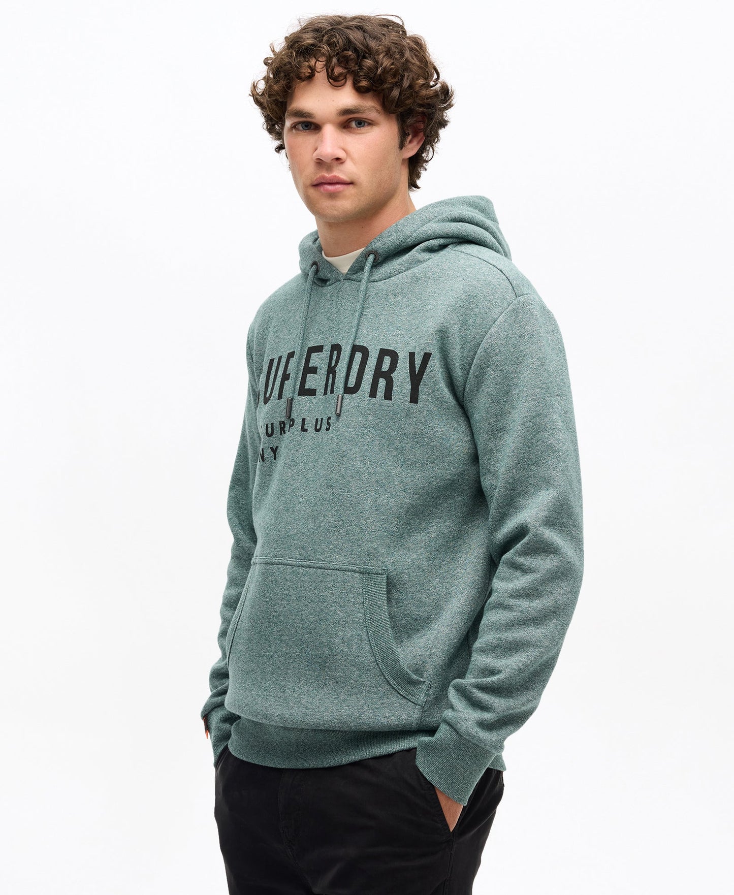 Surplus Graphic Hoodie | Mid Pine Green Grit