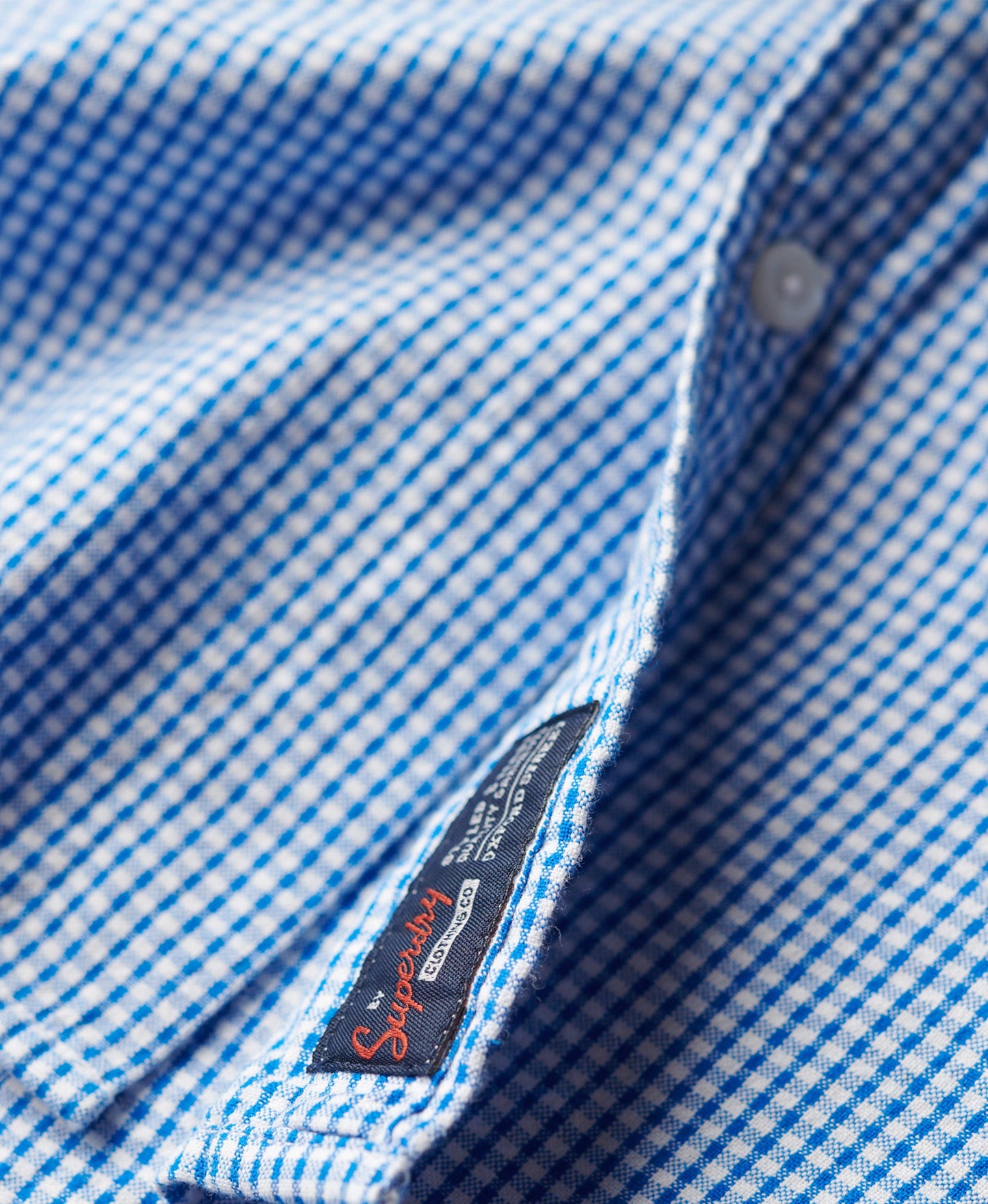 Seersucker Short Sleeve Shirt | Royal Gingham