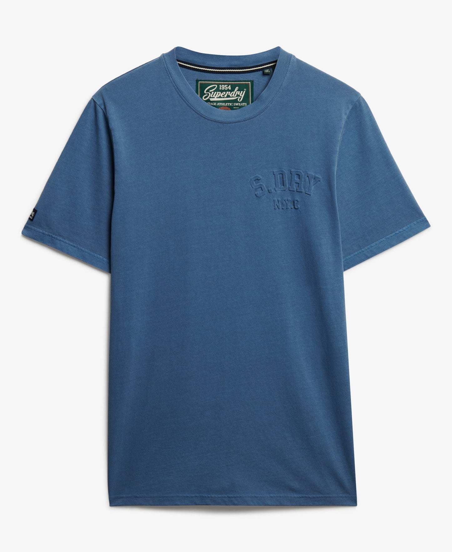 Athletic Emboss Relaxed Tee | Moonlight Blue