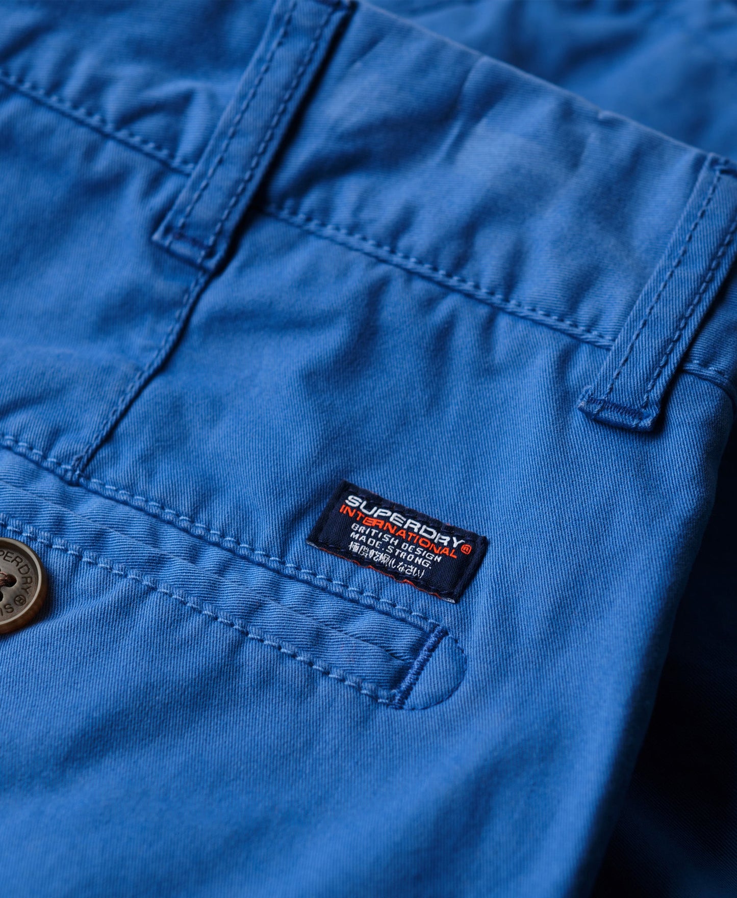 Vintage Slim Fit Chino Short | Neptune Blue