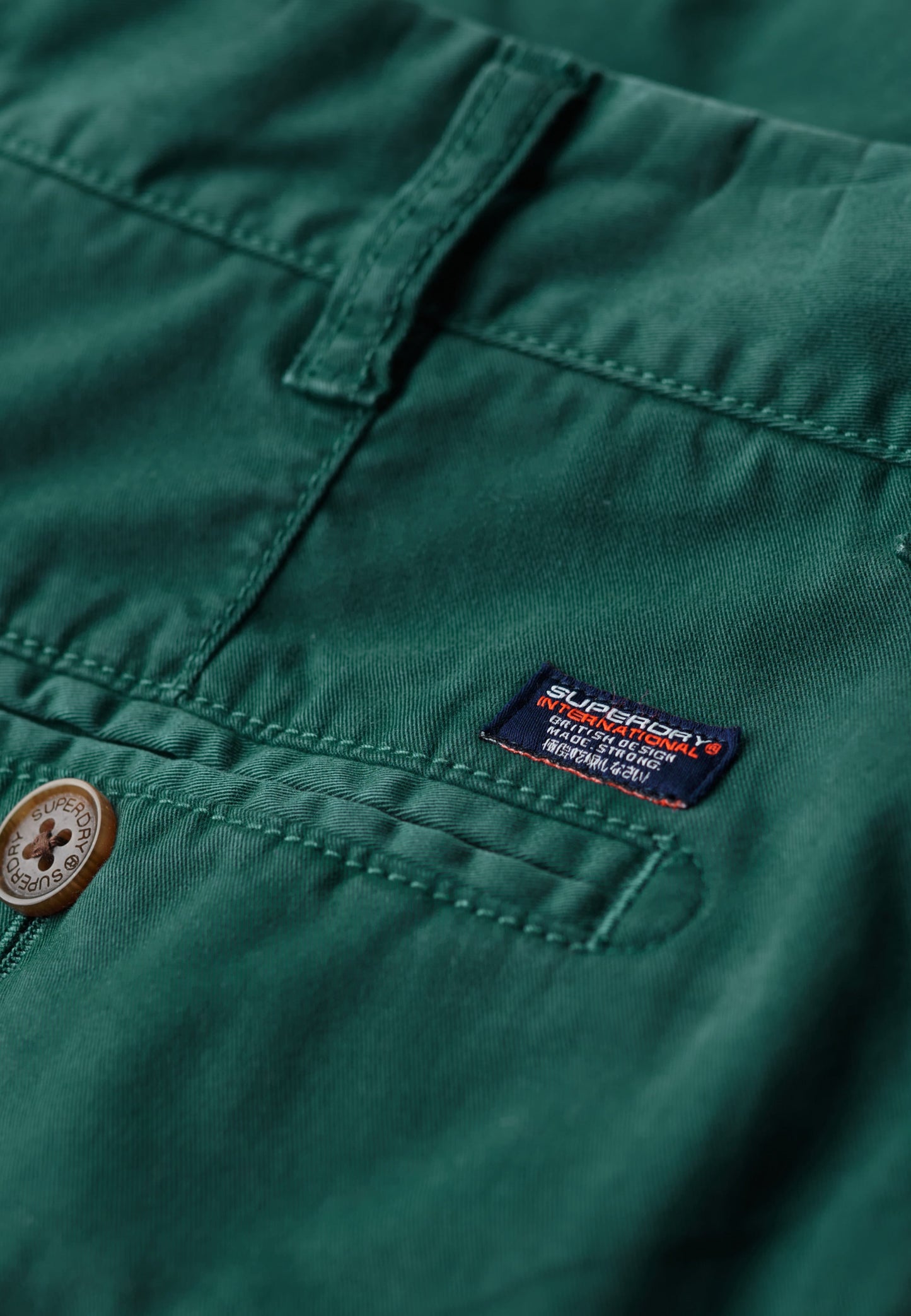 Vintage Slim Fit Chino Short | Teal