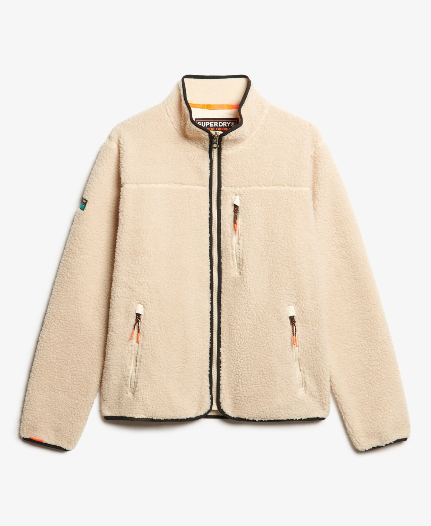 Outdoor Full Zip Fleece | Oatmeal Beige