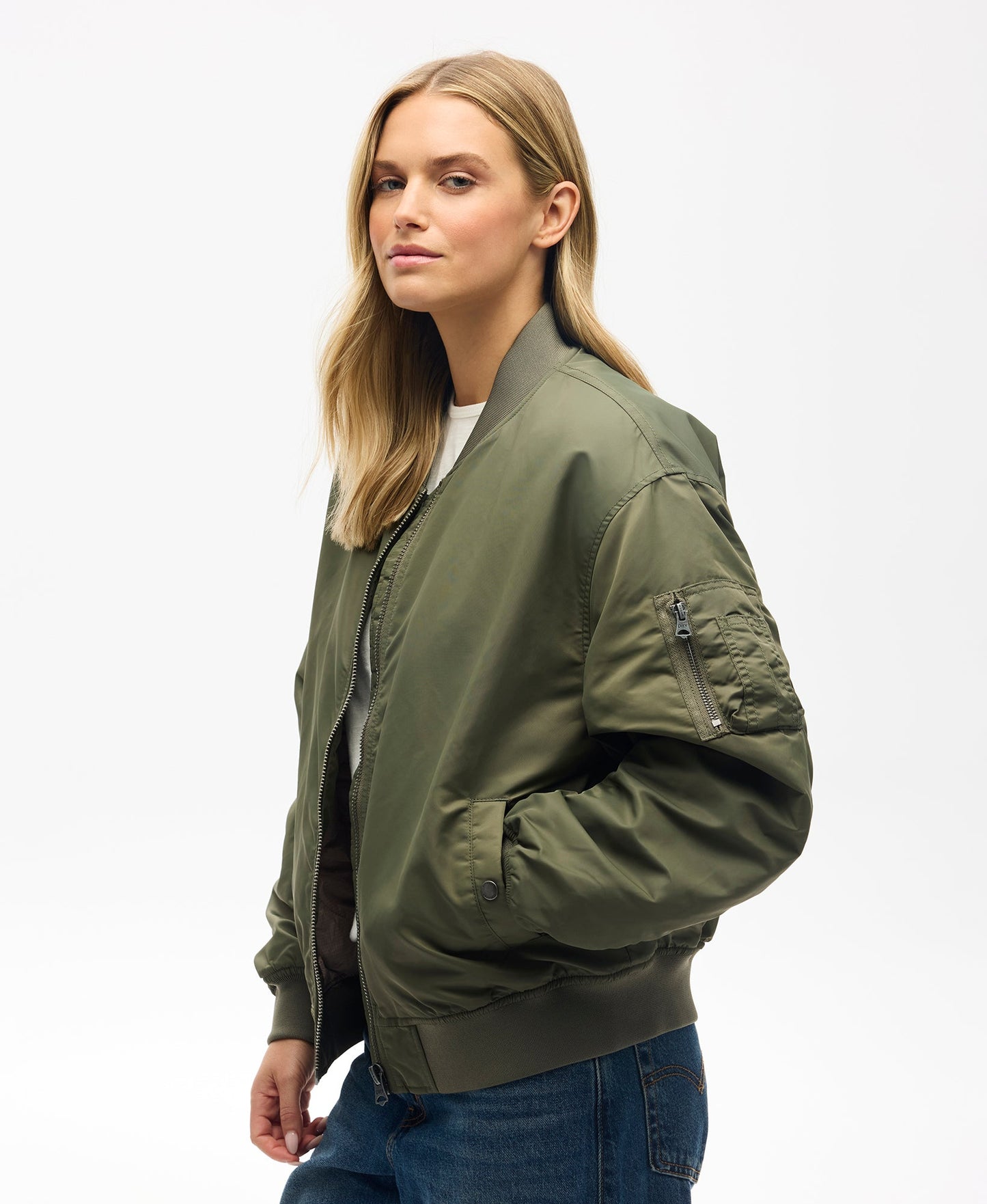 Ma1 Bomber | Dusty Olive Green
