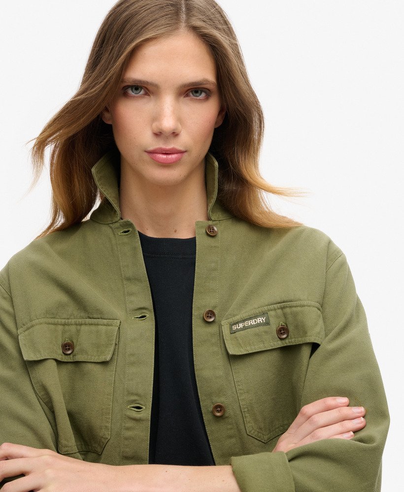 St Tropez Military Shirt | Wild Khaki