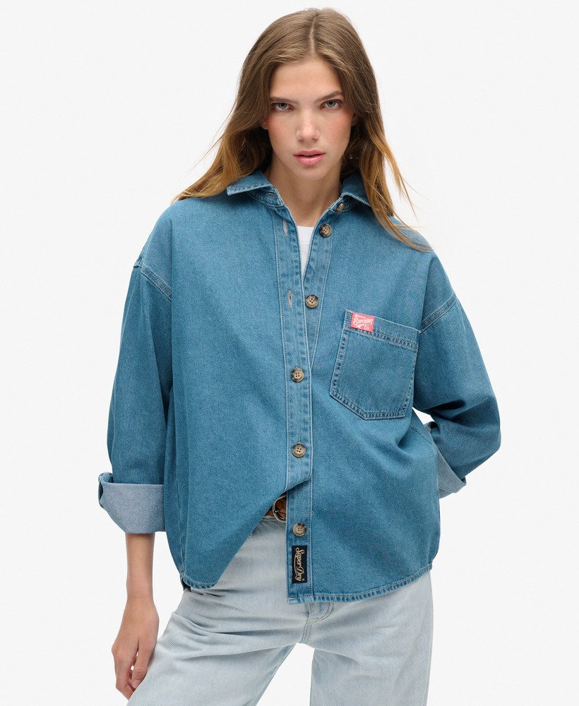 Denim Overshirt | Vintage Blue Wash