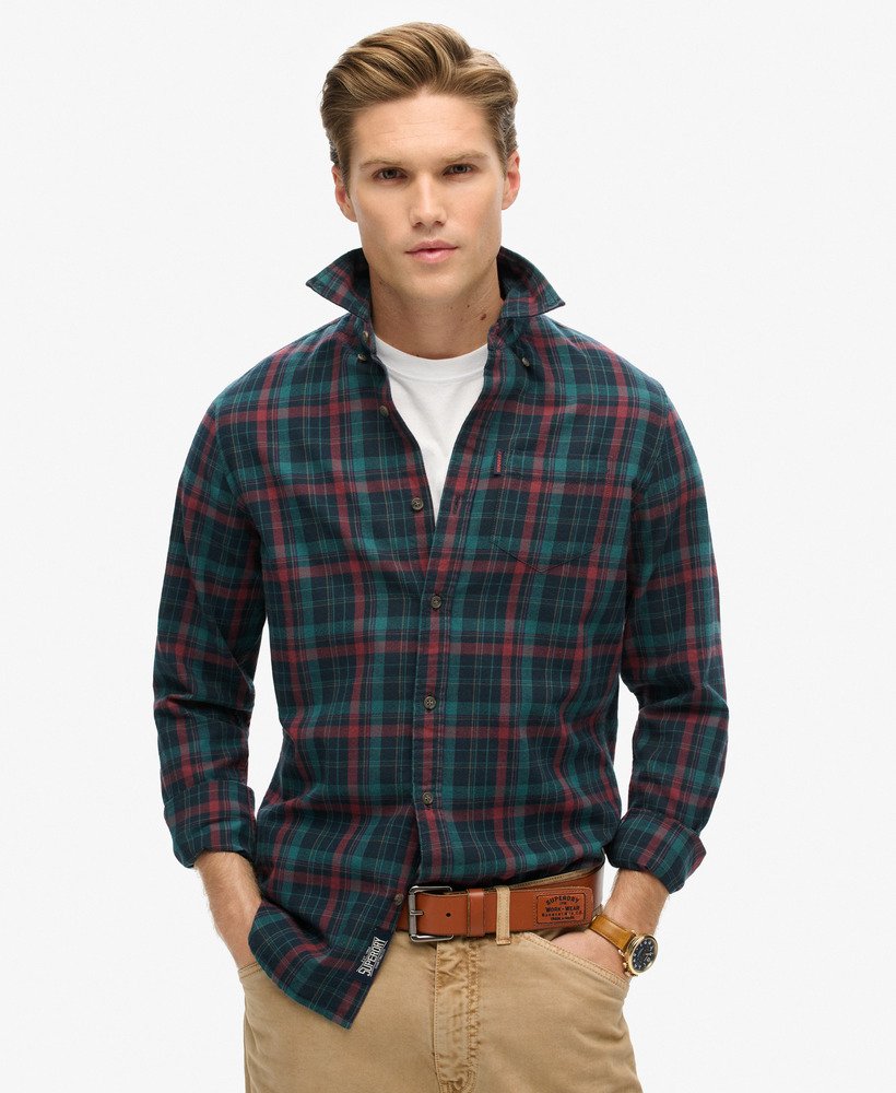 Organic Cotton Vintage Check Shirt | Montauk Check Navy