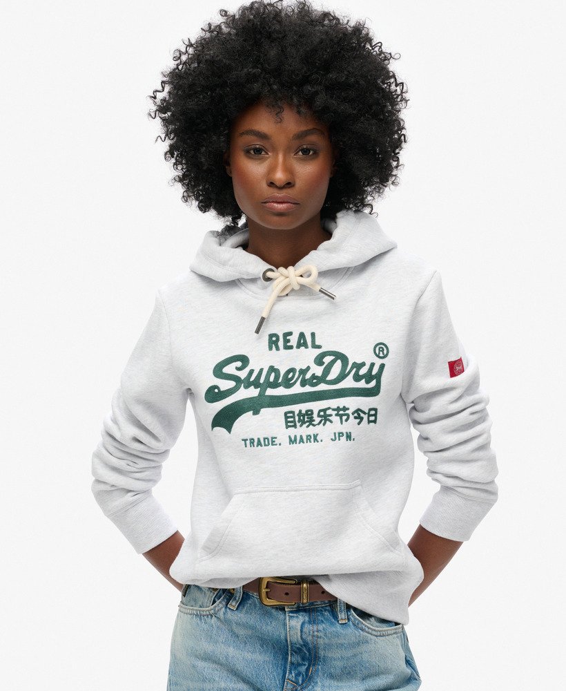 Embroidered Vintage Logo Graphic Hoodie | Ice Marle