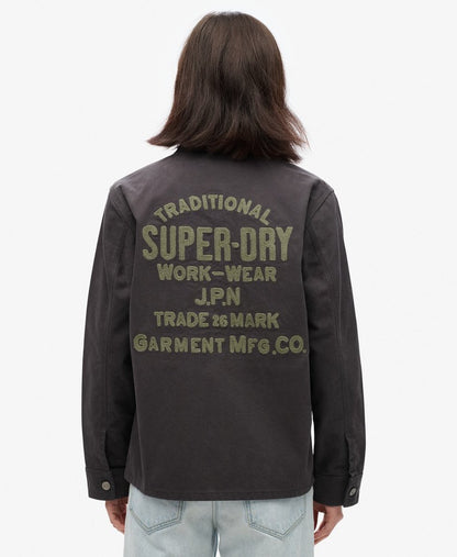 Embroidered Chore Jacket | Blackboard