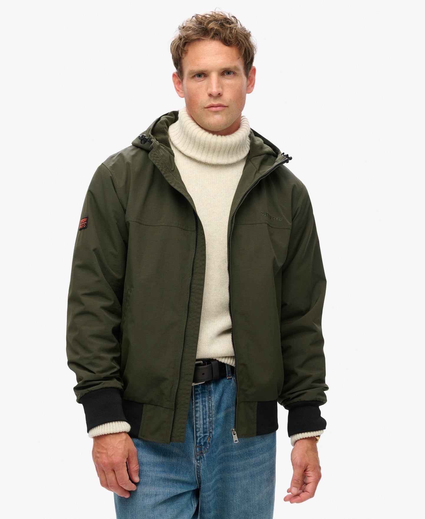 Surplus Nylon Hooded Bomber | Surplus Goods Olive Green
