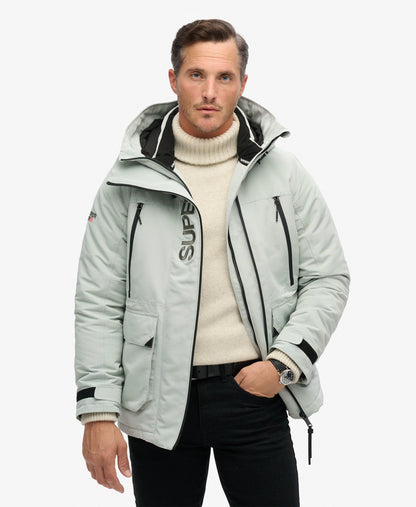 Hooded Ultimate Embroidered Windbreaker | Puritan Grey