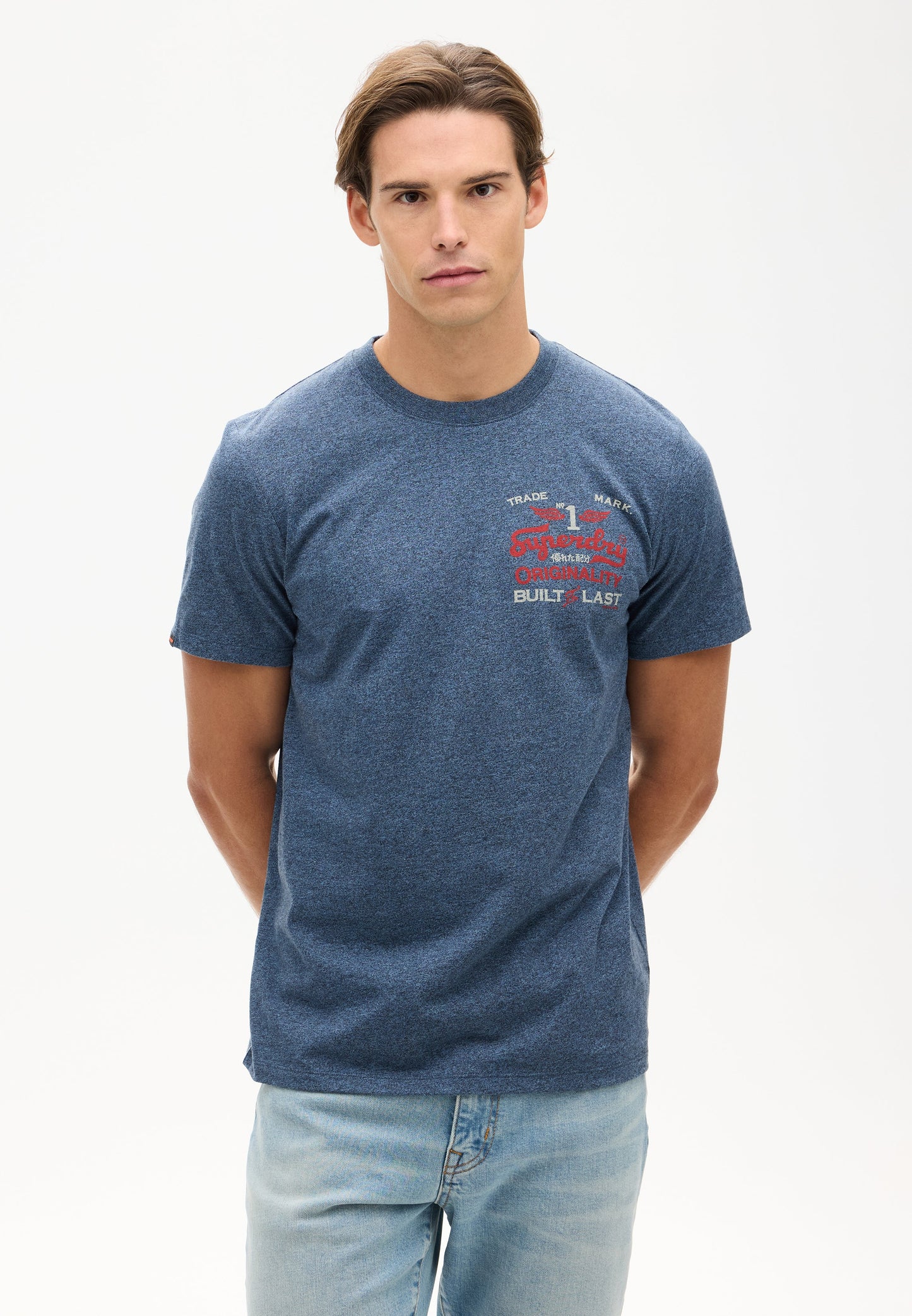 Vintage Workwear Graphic Tee | Blue Grit