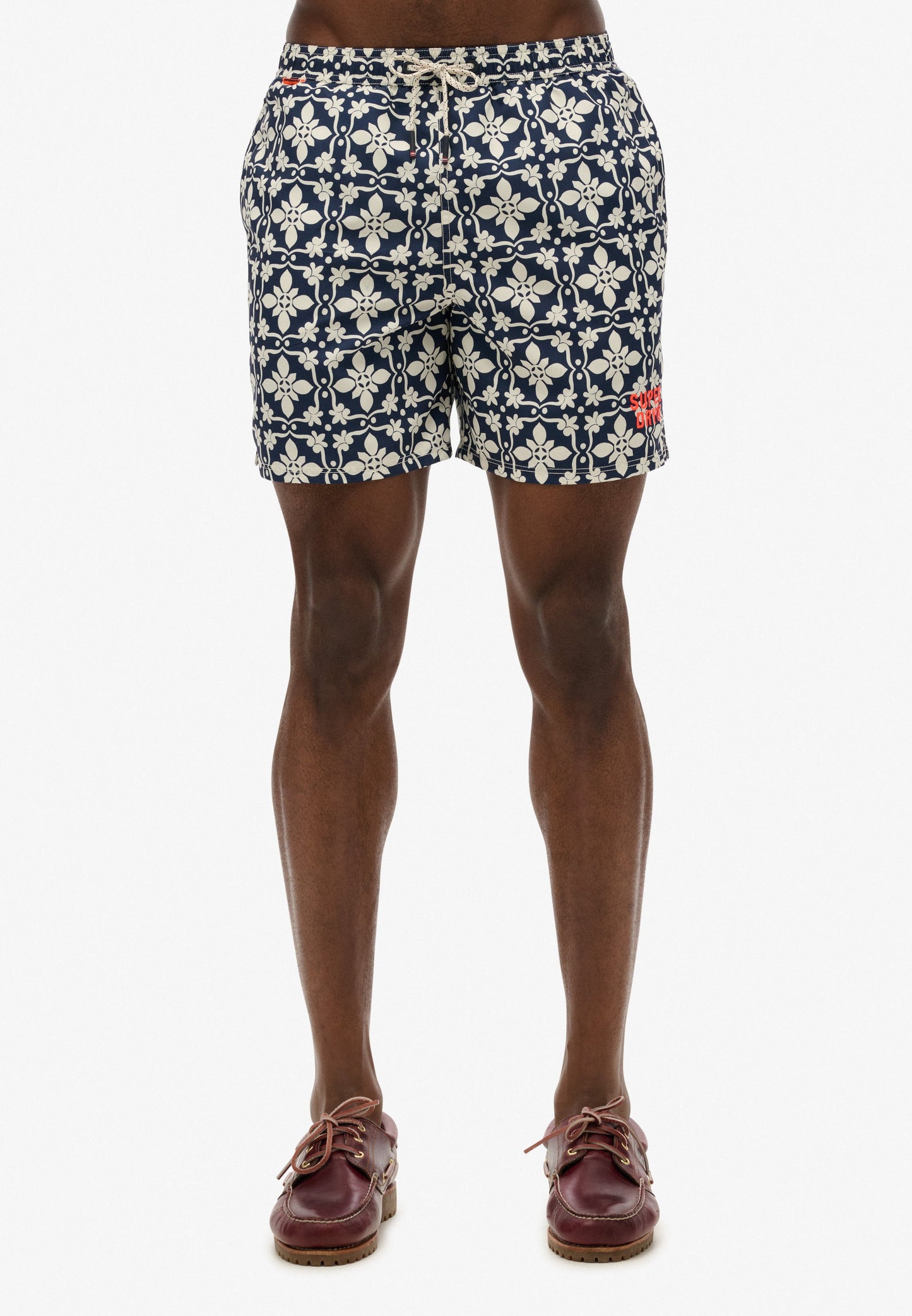 Tile Print 17'' Swim Short | Navy Tala Tile