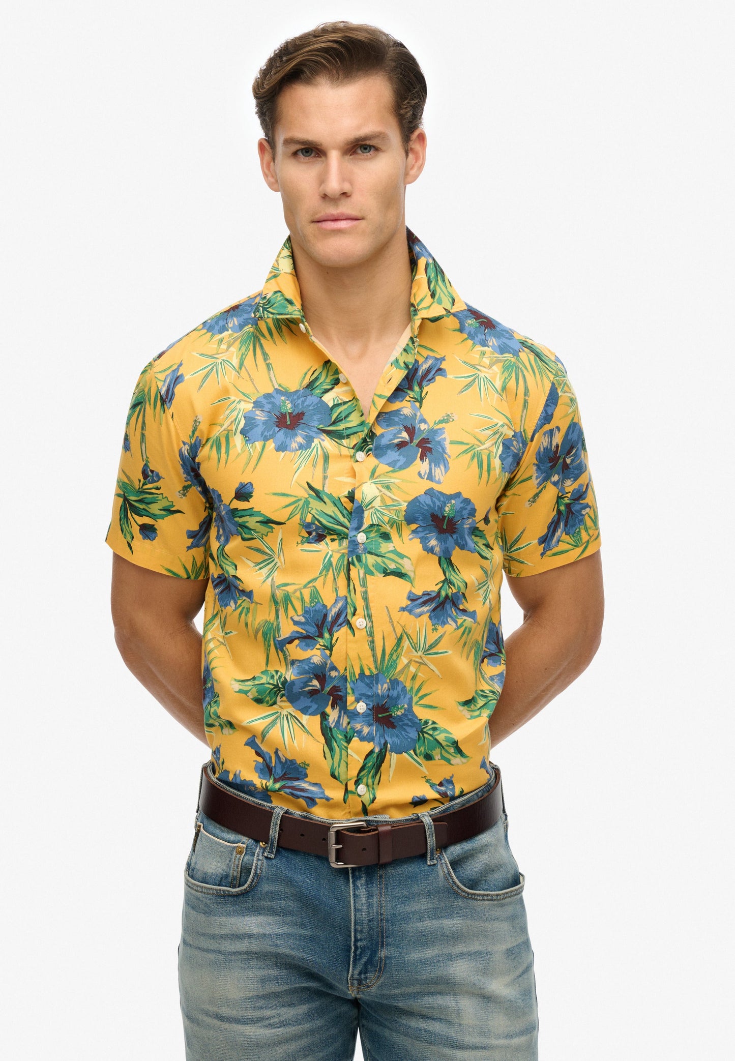 Hawaiian Print Shirt | Hawaiian Yellow