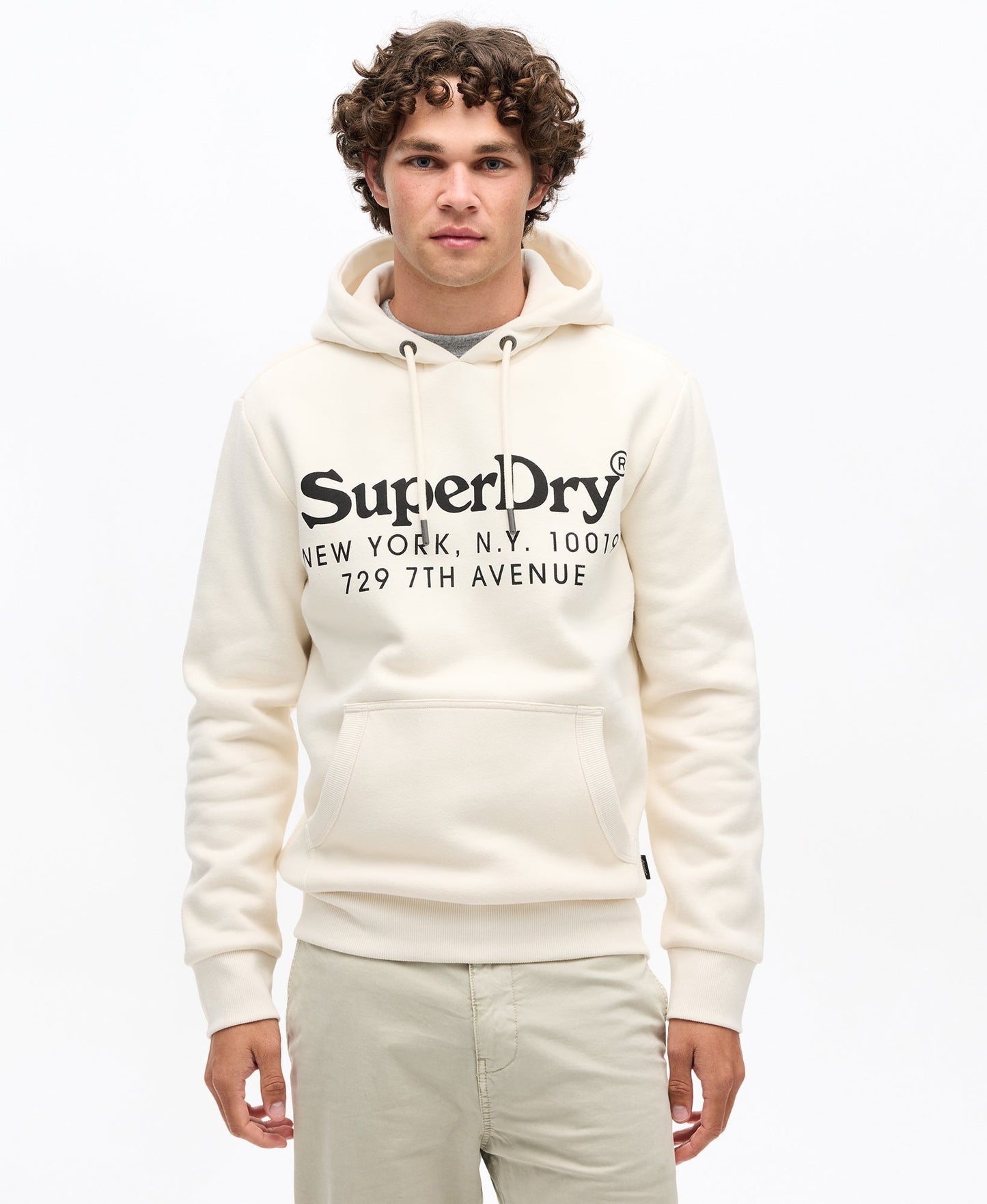 Tonal Venue Logo Hoodie | Rice White