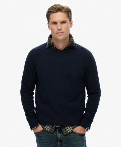 Wool Blend Jumper | Charred Navy Marle