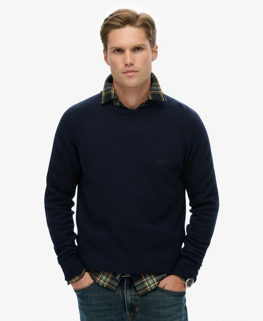Wool Blend Jumper | Charred Navy Marle