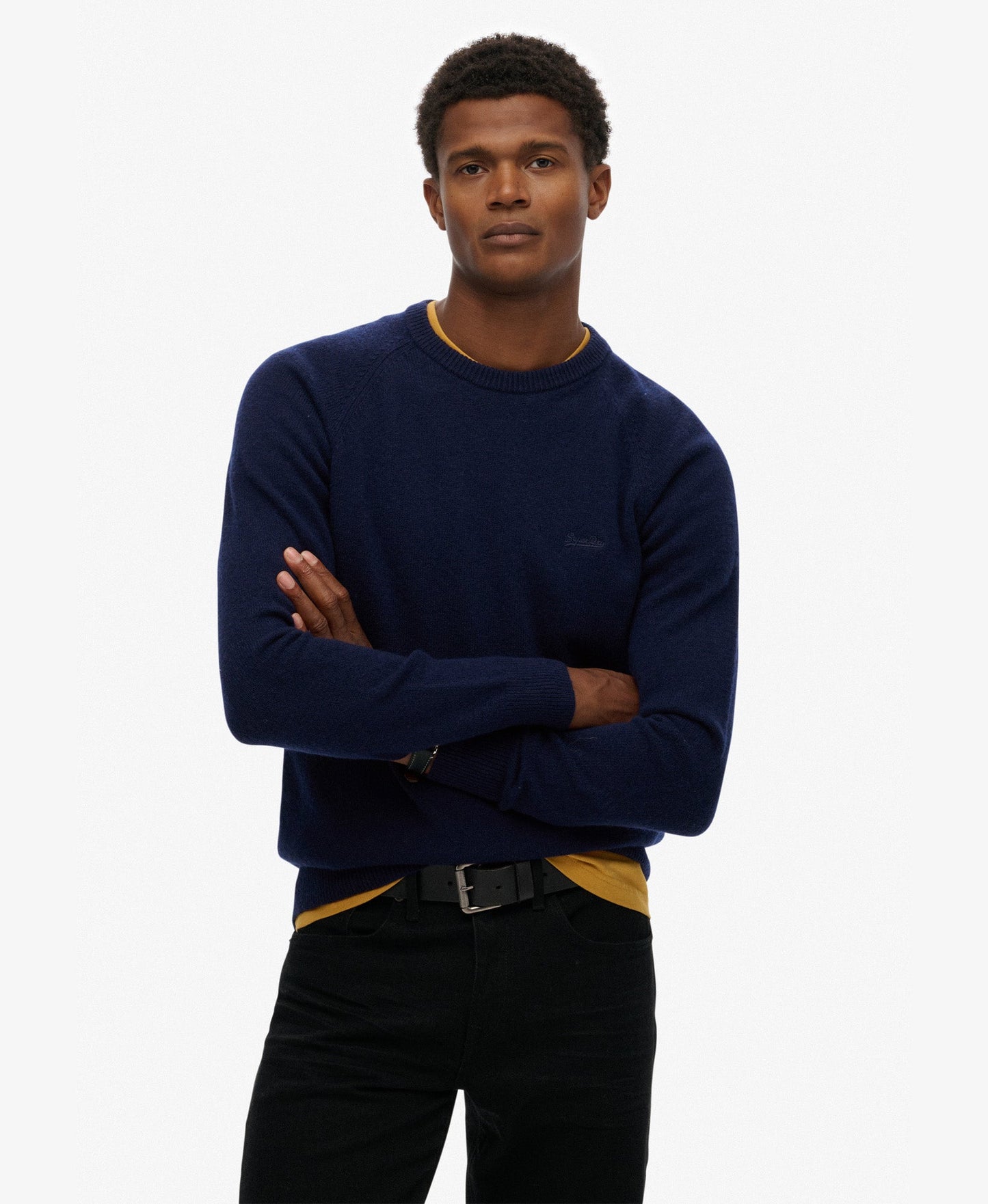 Wool Blend Jumper | Mariner Blue Marle