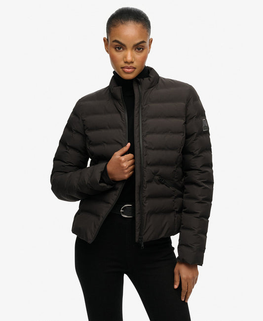 City Fuji Padded Slim Fit Jacket | Black