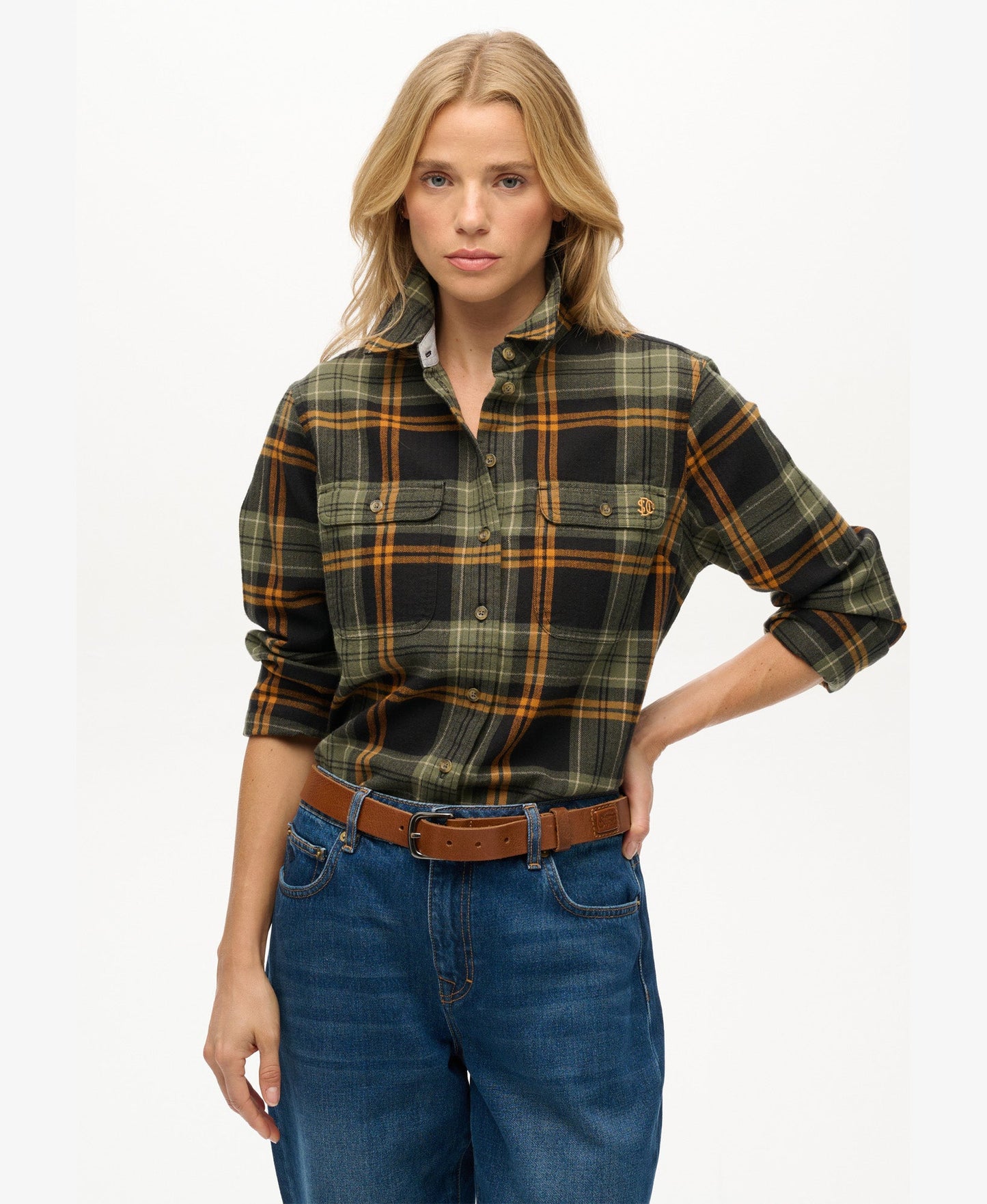 Lumberjack Check Flannel Shirt | Black/Green Check