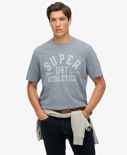 Athletic Essential Tee | Flint Stone Blue Grey