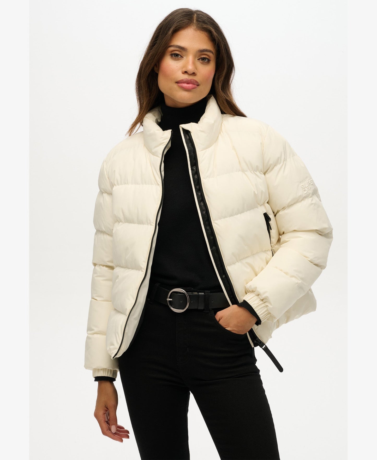 Non Hooded Sports Puffer Jacket | Off White