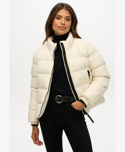 Non Hooded Sports Puffer Jacket | Off White