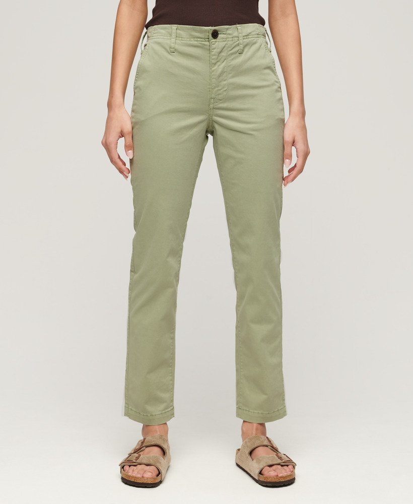 Mid Rise Chino | Dusty Mint Green
