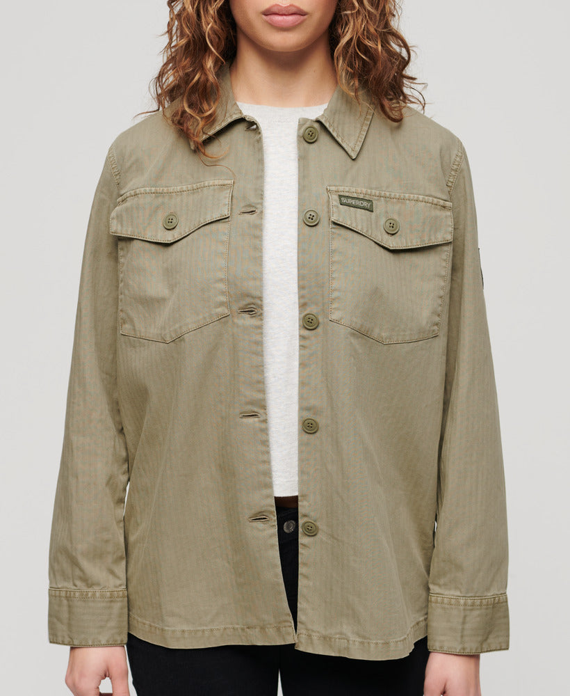 Military Overshirt | Dark Sage Green