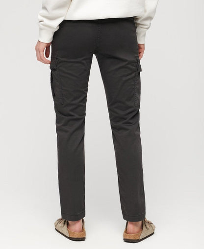 Mid Rise Slim Cargo | Black