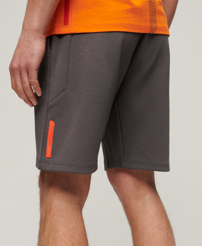 Sport Tech Logo Tapered Shorts | Dark Slate Grey