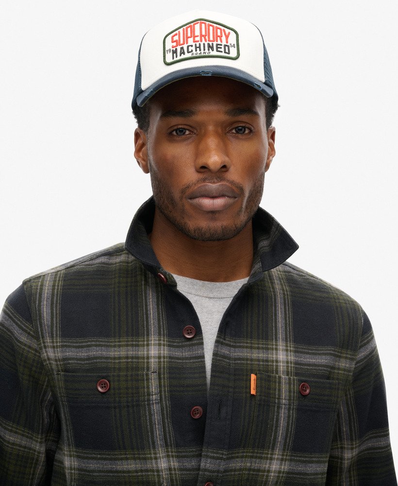 Vintage Check Overshirt | Boseman Check Black