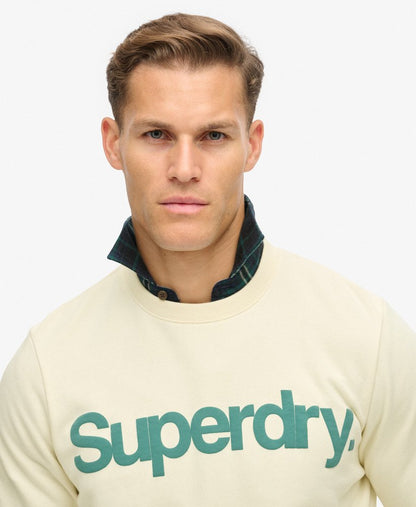 Classic Core Logo Sweatshirt | Oyster Cream