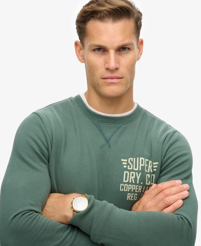 Copper Label Graphic Crew | Drius Green