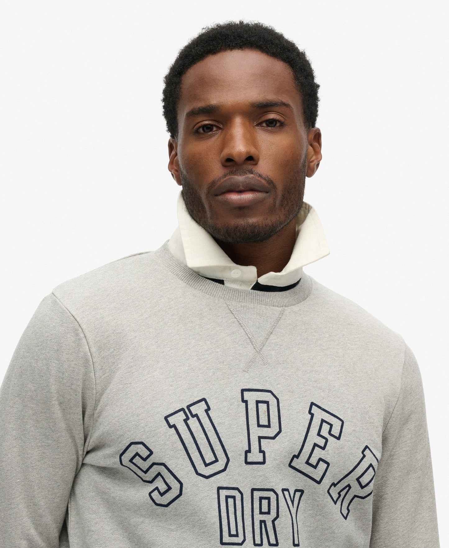Athletic Printed Sweatshirt | Athletic Grey Marle