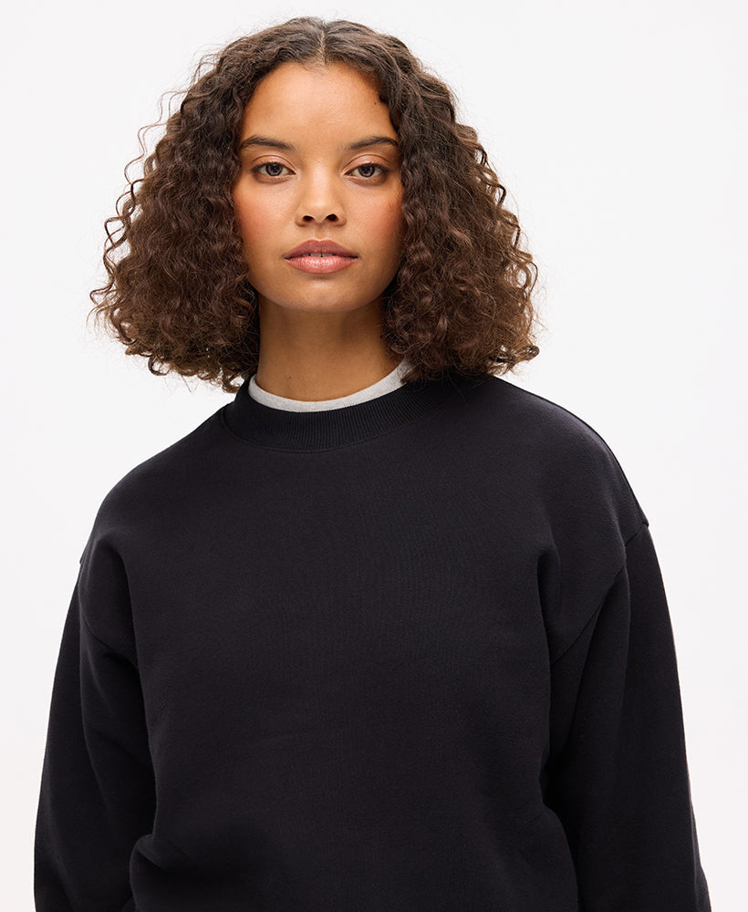 Essential Logo Crew Sweat | Black
