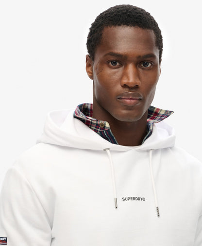 Plain Slim Fit Hoodie | Optic