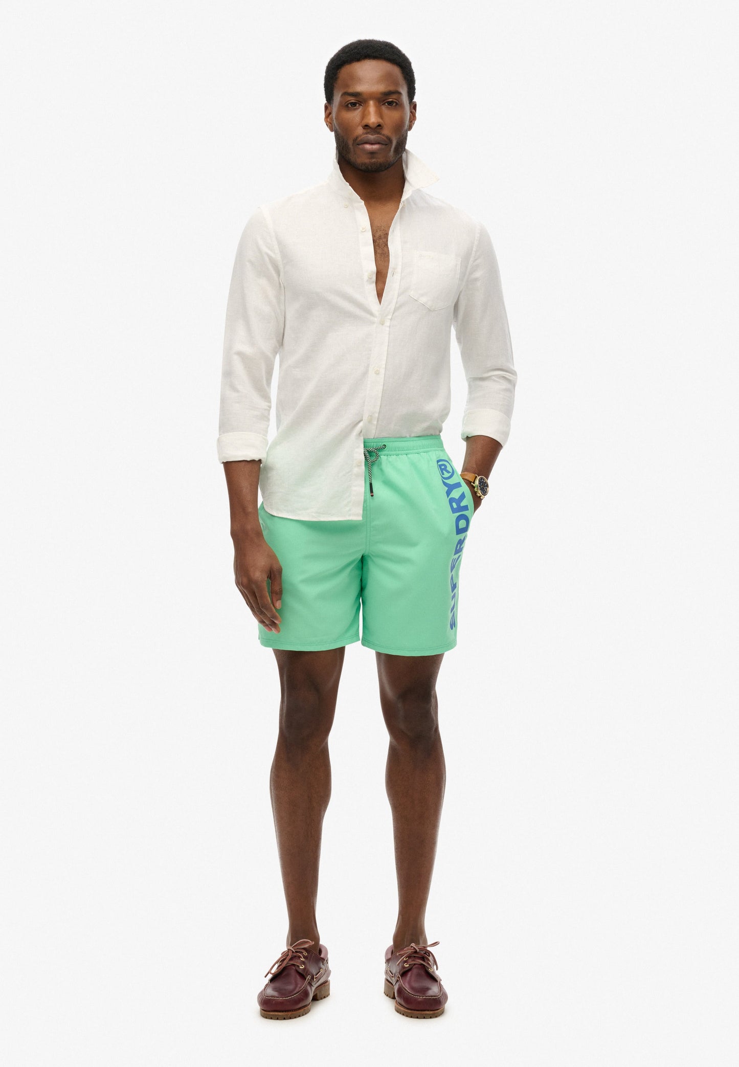 Sport Graphic 17'' Swim Short | Spring Bud Green