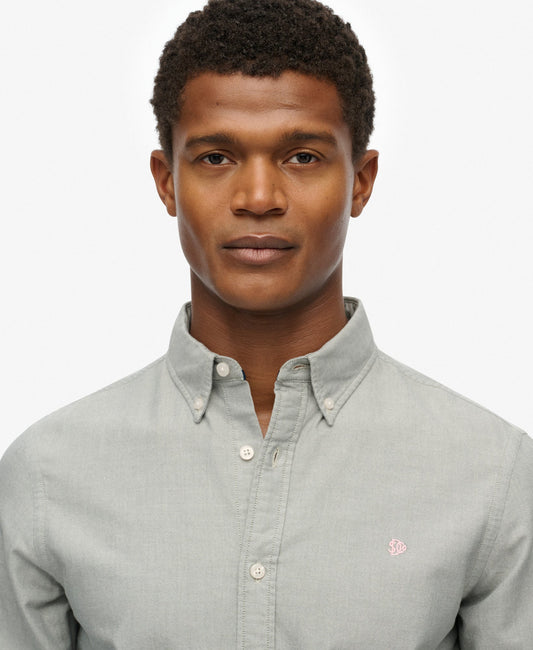 Classic Oxford Long Sleeve Shirt | Ice Green Chambray