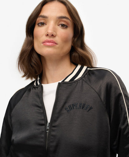 Suikajan Embroidered Bomber | Black