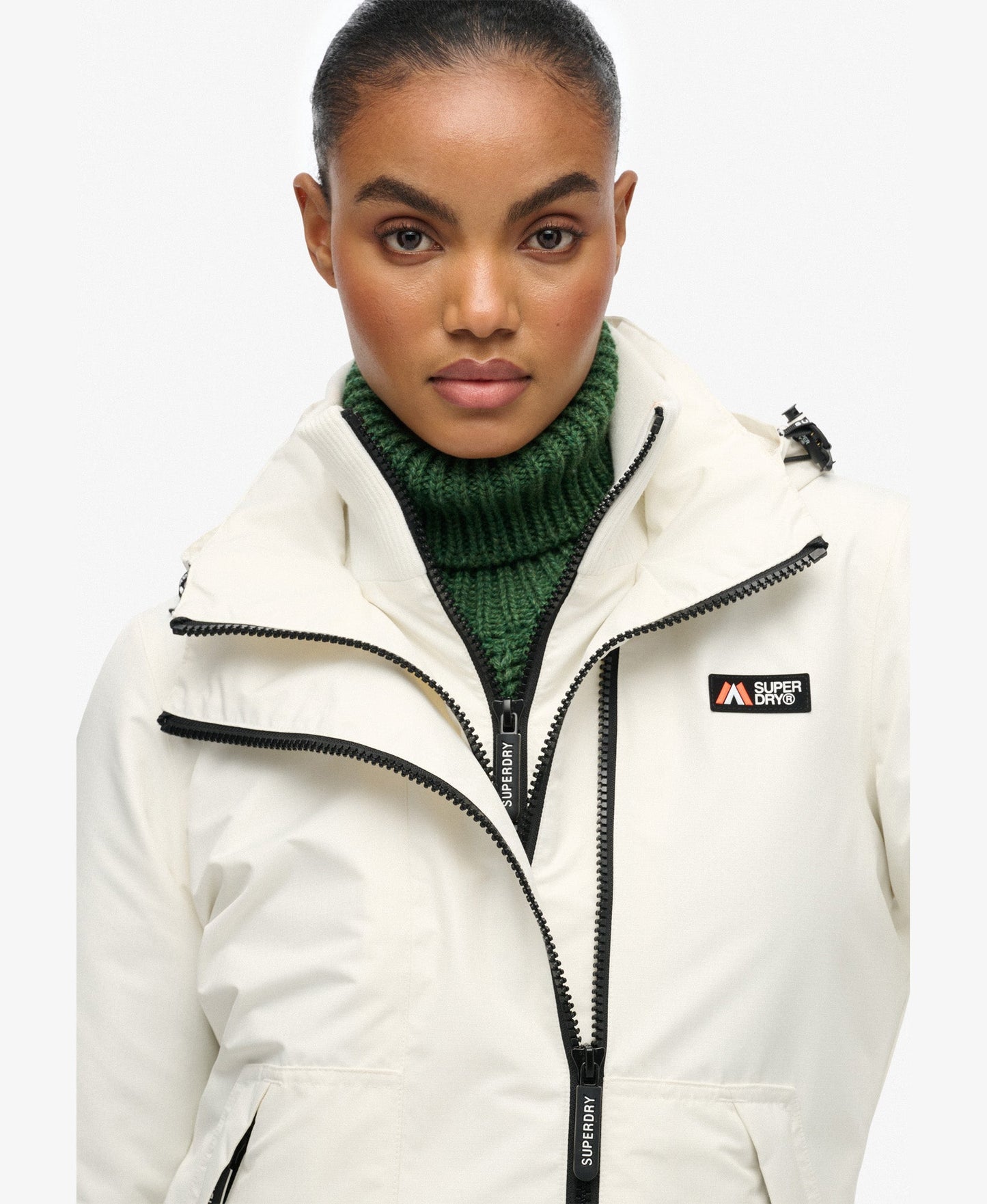 Hooded Mountain Windbreaker Slim Fit Jacket | Off White