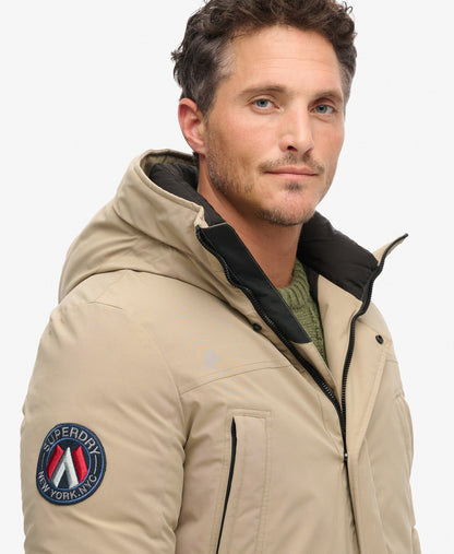 City Padded Parka Jacket | Timber Wolf Brown