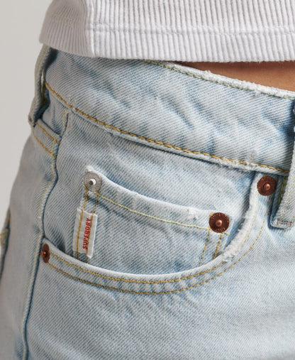 Vintage High Rise Straight Jeans | Light Indigo Vintage 30