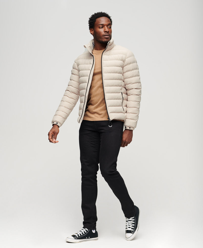 Fuji Printed Padded Slim Fit Jacket | Chateau Grey